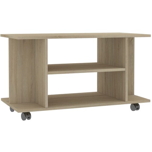 VidaXL TV omarica s kolesci sonoma hrast 80x40x45 inženirski les, (20914007) Slike
