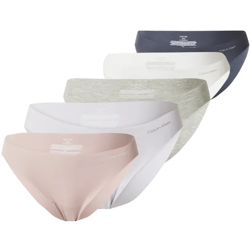 Calvin Klein Underwear Slip mornarsko plava / siva melange / lila / puder roza / bijela