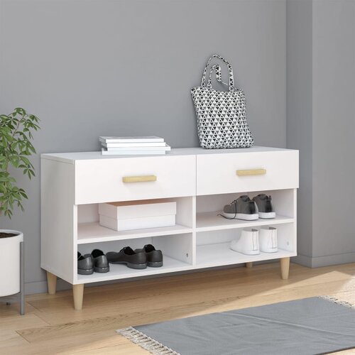 vidaXL Ormarić za cipele bijeli 102 x 35 x 55 cm od konstruiranog drva Cijene