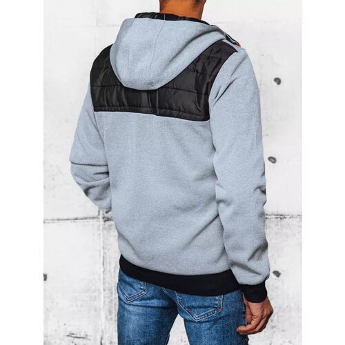 DStreet Men's Light Grey Quilted Jacket Cene