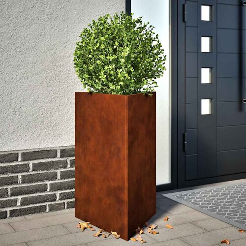  Vrtne žardinjere 2 kom trokutaste 50x43x75 cm Pohabani čelik Cijene