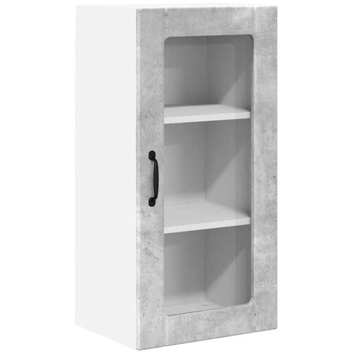  Zidni kuhinjski ormarić 2 pcs Betonski sivi 40 x 31 x 80 cm Slike