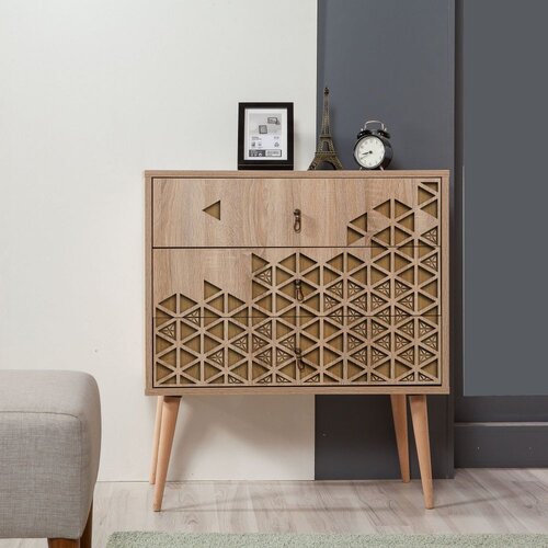  Komoda Trio 80x90x40cm Hrast Cene
