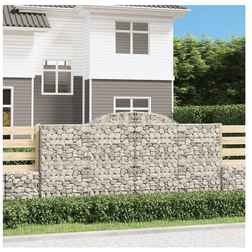vidaXL Lučne gabionske košare 25kom 300x50x140/160cm pocinčano željezo Cijene