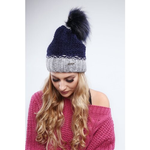 Fasardi Navy blue winter hat Slike