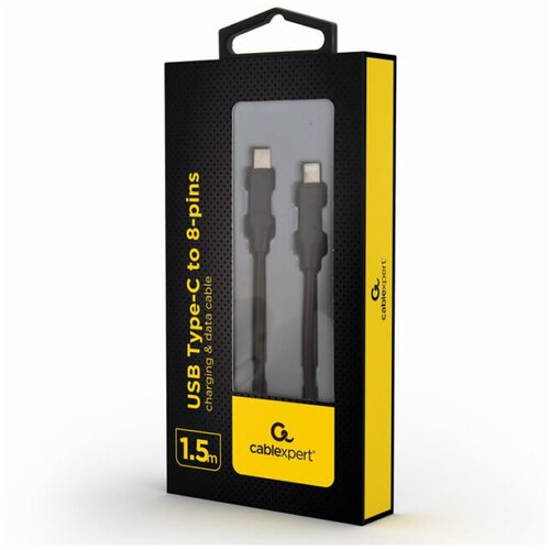  USB 2.0 Type-C to iPhone kabal 1,5m GEMBIRD CC-USB2-CM8PM-1.5M Cene