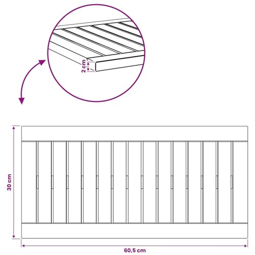  Gornji dio stola 60 5 x 30 x 2 cm Pravokutni Bijela - Bijela 60 5 x 30 x 2 cm Slike