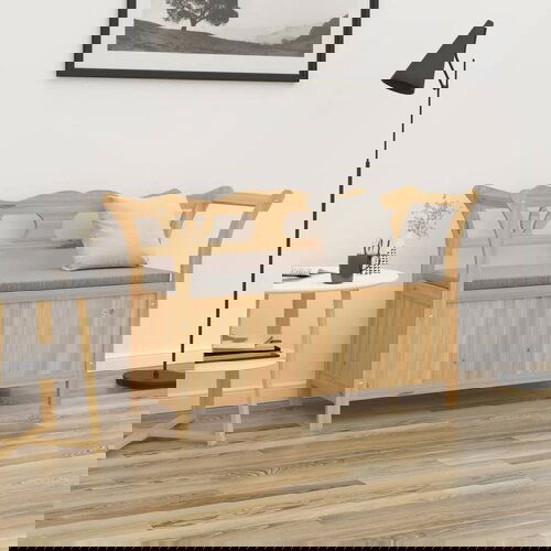 VidaXL Klupa 107 x 45 x 75 5 cm od masivne jelovine Slike