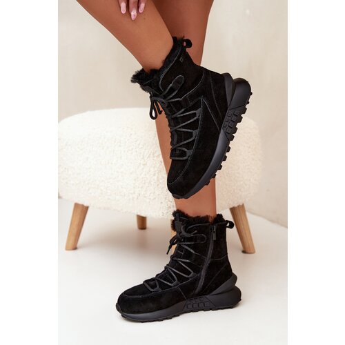 Big Star Suede Winter Boots Women With Fur Cene