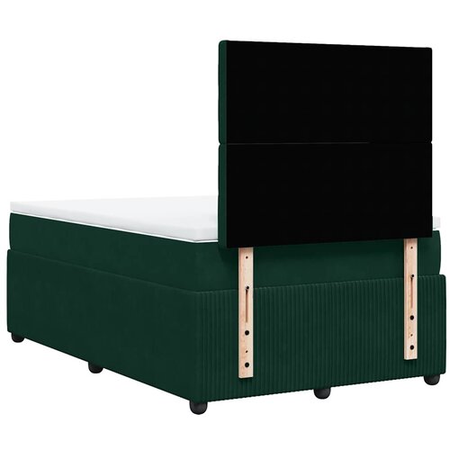 Box spring krevet s madracem tamnozeleni 120x200 cm bar&amp;scaron;unasti Slike