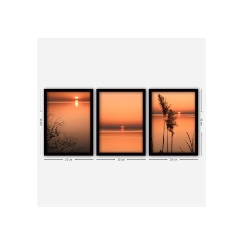 WALLXPERT uramljena slika iz 3 dela sunset (3SC55) Cene