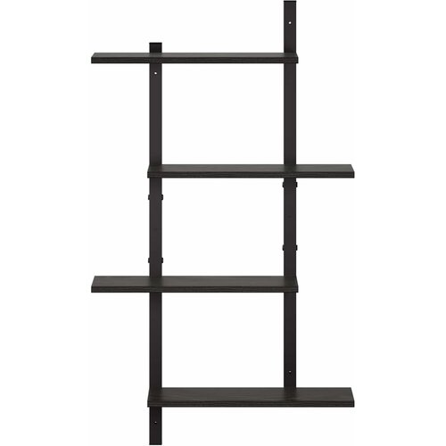  Zidna polica Crni hrast 61 x 13.5 x 105.5 cm Prerađeno drvo Slike