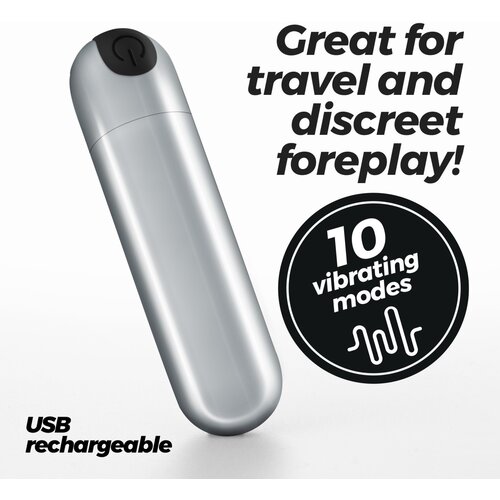 Crushious IMOAN RECHARGEABLE VIBRATING BULLET SILVER Slike