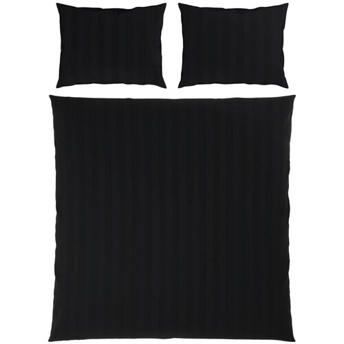 Premium Living Posteljnina Xenia Streif Xxl, Črna, 2x60/80, 200/200 Slike