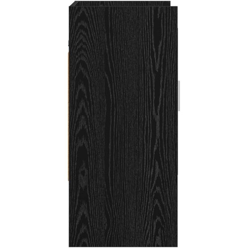  Polica na zidu Zidna montaža Crni hrast 80 x 36 x 80 cm Slike