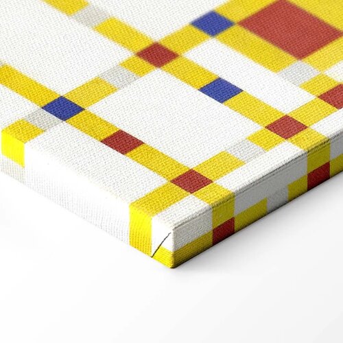  Slika - Piet Mondrian &amp;ndash; Broadway Boogie Woogie 80x80 Na talijanskom platnu Slike