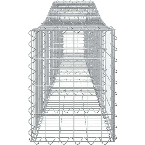  Lučne gabionske ko&amp;scaron;are 9 kom 400x30x40/60 cm pocinčano željezo Slike