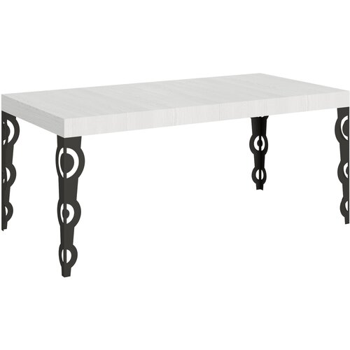 Itamoby   Karamay (90x180/440 cm) - bela, barva nog: antracit - raztegljiva jedilna miza, (20842872) Cene