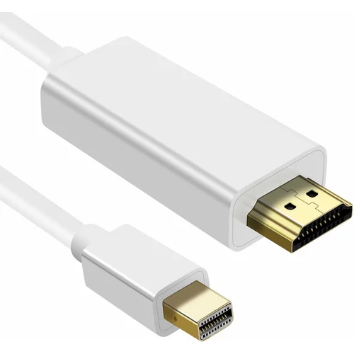 AVIZAR 1,8 m mini DisplayPort moški na moški video kabel HDMI - bel, (21123551)