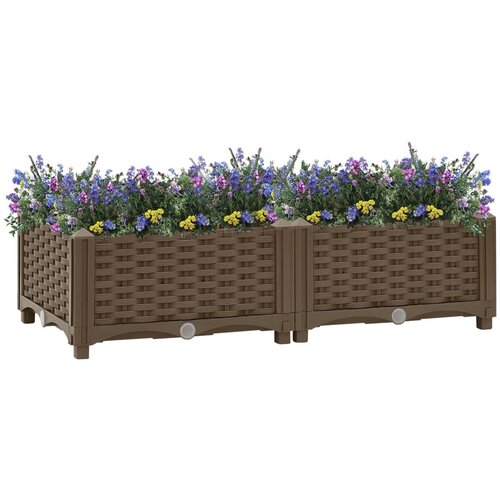 vidaXL Visoka greda 80x40x23 cm polipropilen Cene