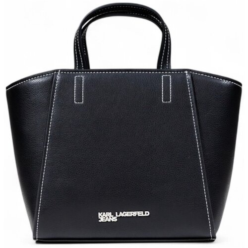 Karl Lagerfeld KLJ METAL LOGO MINI TOTE A3W30008 Crna Slike