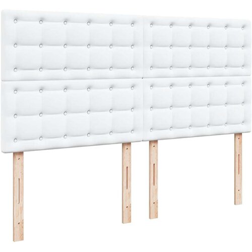 VidaXL Otomanski okvir kreveta s madraca bijela 180x200cm umjetna koža Slike