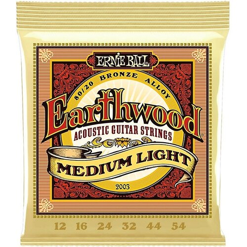 Ernie Ball Žice za akustičnu gitaru 2003, .012-.054, Earthwood Slike