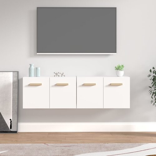 vidaXL Stenska omarica 2 kosa bela 60x36,5x35 cm inžen. les Cene