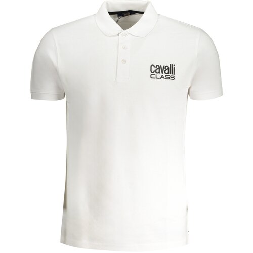Cavalli Class MEN&#39;S WHITE SHORT SLEEVED POLO SHIRT Cene