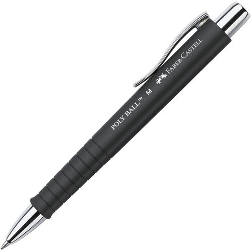 Olovka kemijska gumirana poly ball faber castell 241199 crna Cene