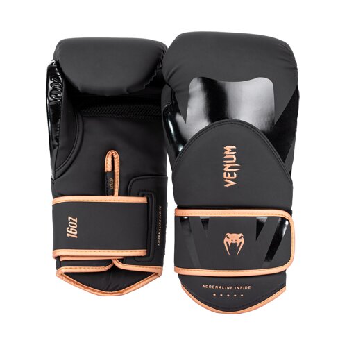 Venum Challenger 4.0 Boxing Gloves, Black/Bronze - 16 oz, (21586833) Cene