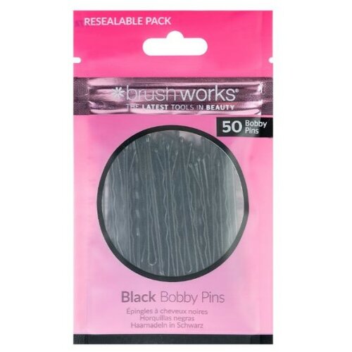 Brushworks Ukosnice za kosu - Crne 50kom | |Kozmo Online Cene