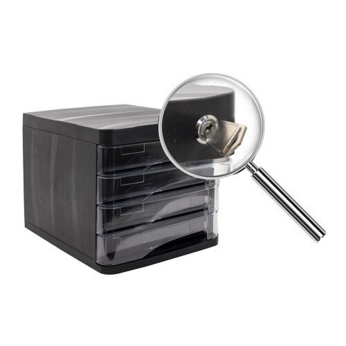 Office drawer, polica za dokumenta, crna ( 460900 ) Slike