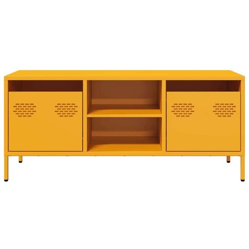 VidaXL TV ormarić boja senfa 101,5x39x43,5 cm čelični Slike