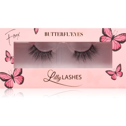 Lilly Lashes 3D Faux Mink Butterfl'eyes umetne trepalnice vrsta Flirty 1 par Cene