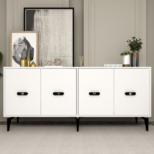 Hanah home Konzolni sto Fly, 180x82.6x35 cm, Beli Cene