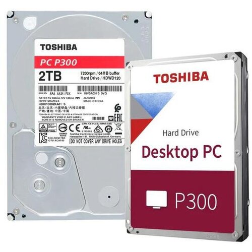 Toshiba Hard disk 2TB SATA3  128MB HDWD220UZSVA P300 Cene