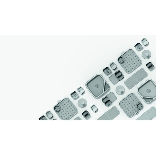 Joseph Joseph Svetlo siv plastičen odcejalnik posode za pribor 12x11 cm Duo &amp;ndash; Slike
