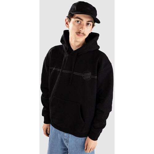 Santa Cruz Tonal Opus Dot Stripe Pulover s kapuco black Slike