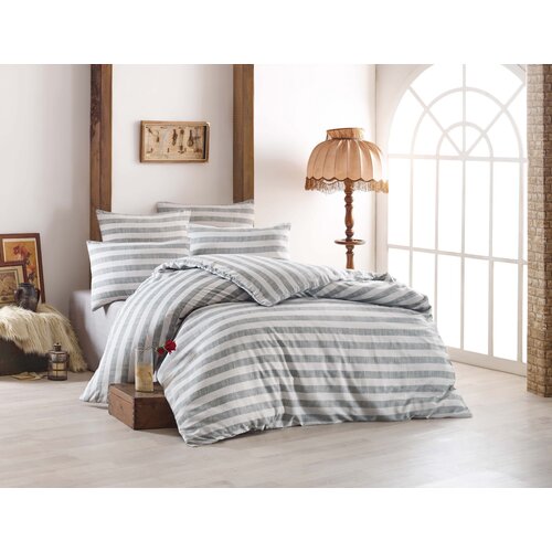 Hanah home komplet posteljine Hook, 160x220cm, Siva Slike