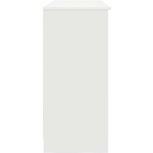  Komoda s ladicama bijela 101x35x76 cm konstruirano drvo Slike