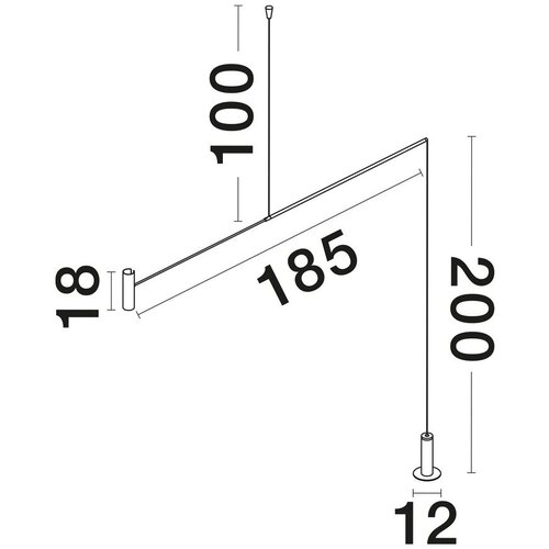 Nova Luce Mat crna metalna LED stojeća svjetiljka (visina 250 cm) Voice &amp;ndash; Slike
