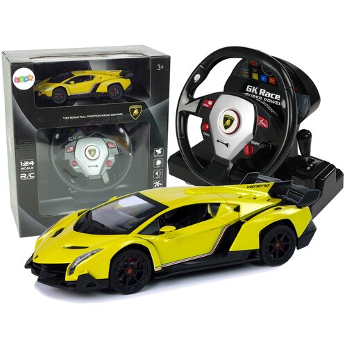  Licencirani auto na daljinsko upravljanje Lamborghini Veneno 2.4 G sa efektima - žuti Cijene