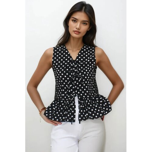 Trend Alacati Stili Ženska bluza Alc-X14179, Crno-bela Cene