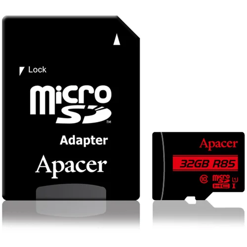 Micro SD card Apacer 32 GB Class10 + adapter AP32GMCSH10U5-R