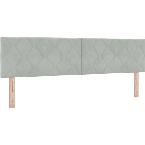  LED glava kreveta Svijetlo siva 180 cm Bar&amp;scaron;un Slike