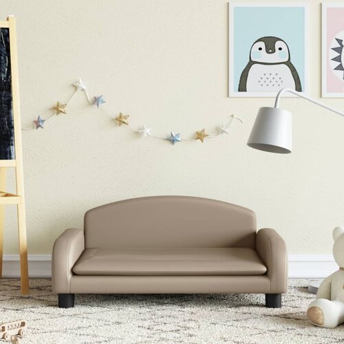 VidaXL Dječja fotelja boja cappuccina 70x45x30 cm od Umjetna koža Slike