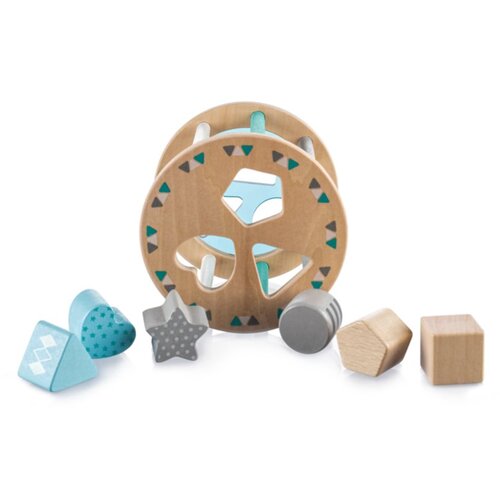 Zopa Wooden Jigsaw aktivnostna vstavljanka iz lesa Blue 1 kos Cene