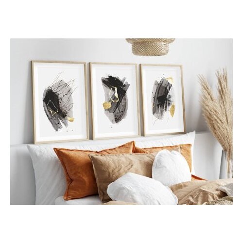 WALLXPERT Uramljena slika Huhu208, 30x40 cm , 3 dijela Cijene