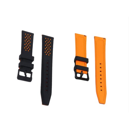 INF Silikonski pašček za uro Huawei/Samsung/Garmin Orange 22 mm, (22076846) Cene
